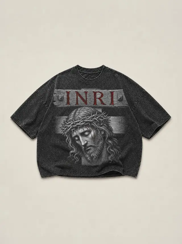 INRI — Christ Beneath the Nailed Charge Board