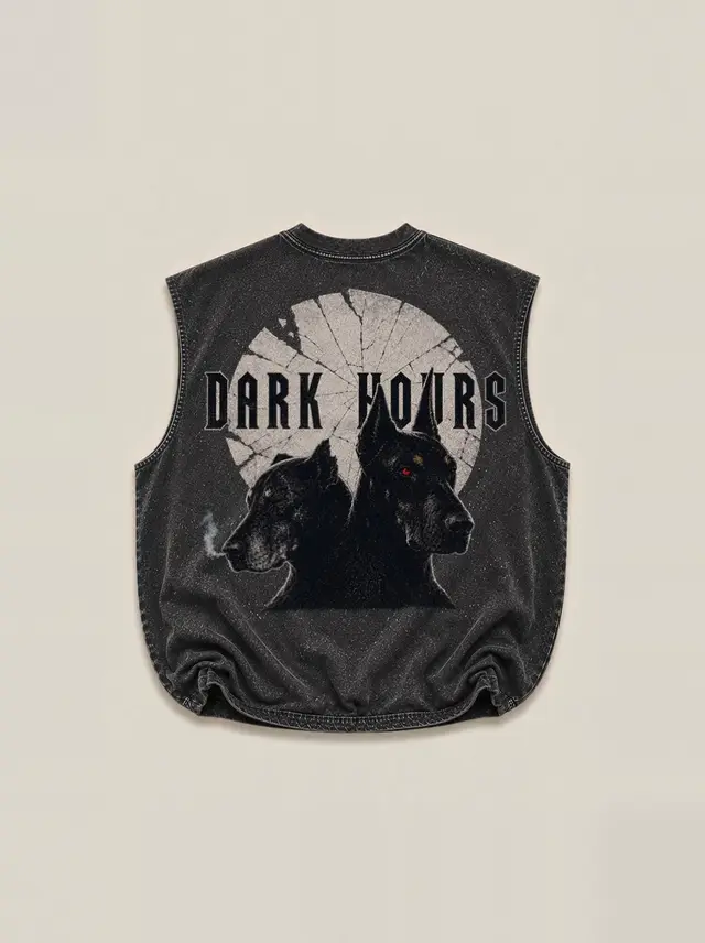 Snarling Red-Eyed Doberman Guards the "Cold Blood" Emblem