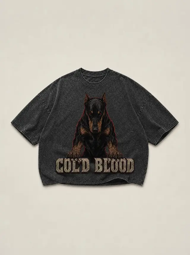 Washed Tee Statement Front