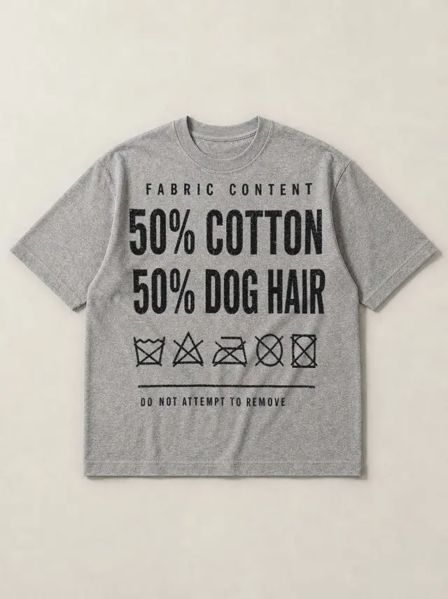 50% Cotton, 50% Dog Hair